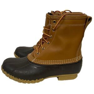 L.L. Bean Bean Boots Tan Waterproof Rain Duck Boots